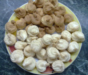 Snehové pusinky (od našej čitateľky Ivky) - 1., 2. a 3.fáza